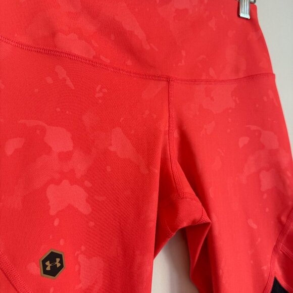 Under Armour | UA RUSH Upstream Pink Camo Compression Crop Leggings XS NWOT - Picture 4 of 10
